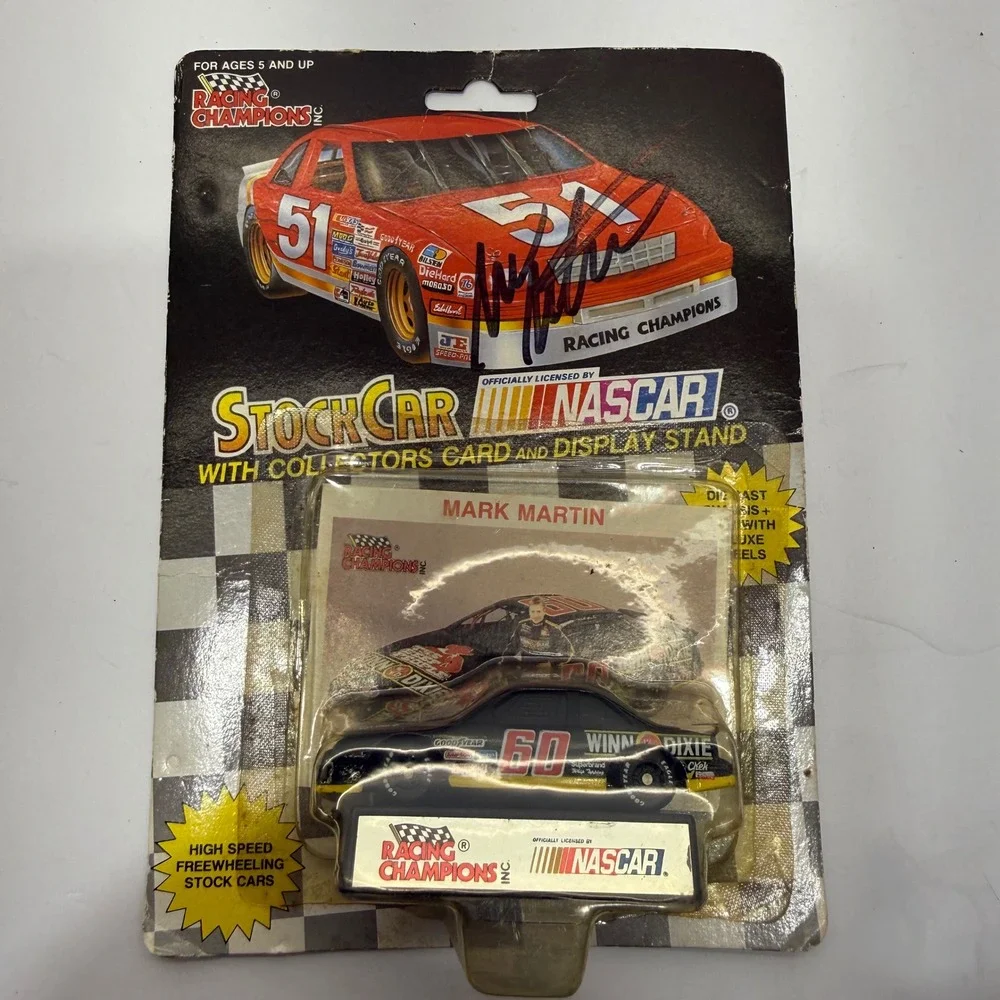 Racing Champions Mark Martin Autographed NASCAR 60 Winn-Dixie Diecast Stock Car